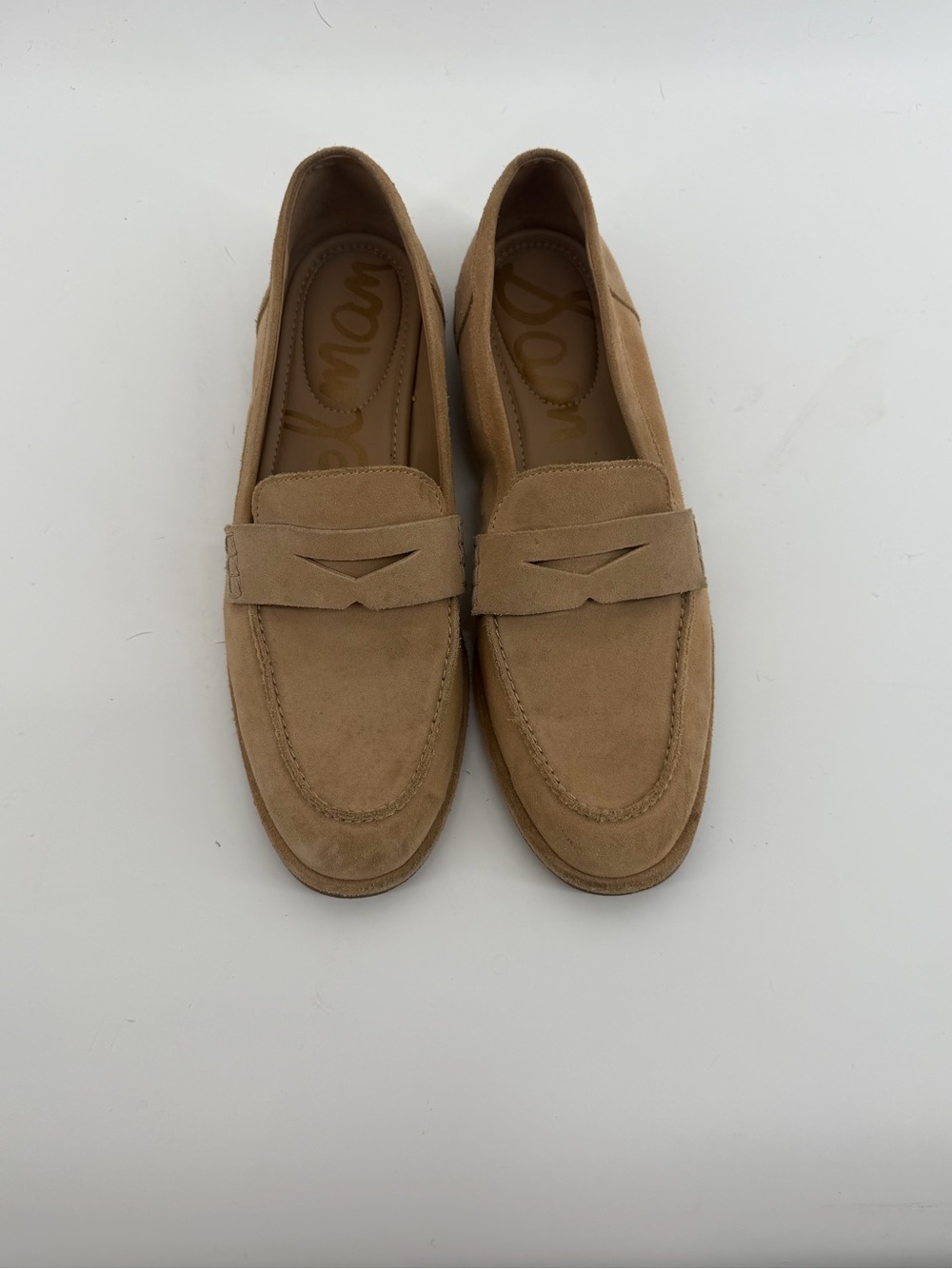 Sam Edelman Women’s Suede Penny Loafers in Tan